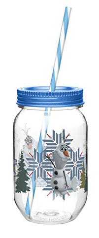 Disney Frozen Plastic Mason Jar Tumblers - Olaf