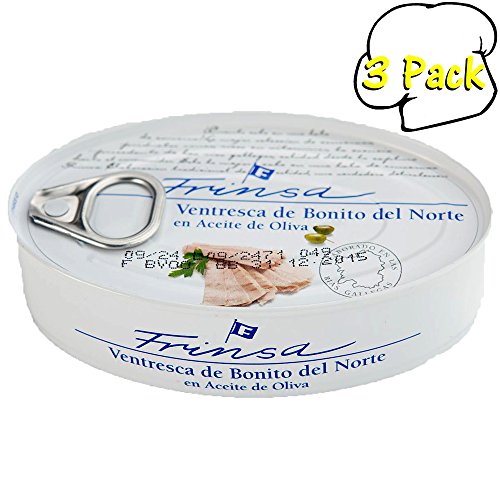 Spanish Frinsa Gourmet Seafood Ventresca de Bonito del Norte White Tuna Belly - 3.9oz (111gm)