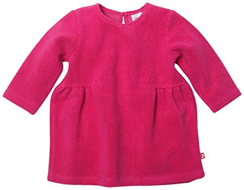 Zutano Cozie Toddler Dress Solid Fuchsia 4T