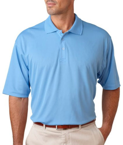 UltraClub Men's UC Performance Polo Shirt (Columbia Blue / XXXX-Large)
