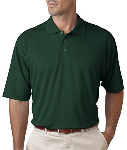 UltraClub Men's UC Performance Polo Shirt (Forest green / Small)