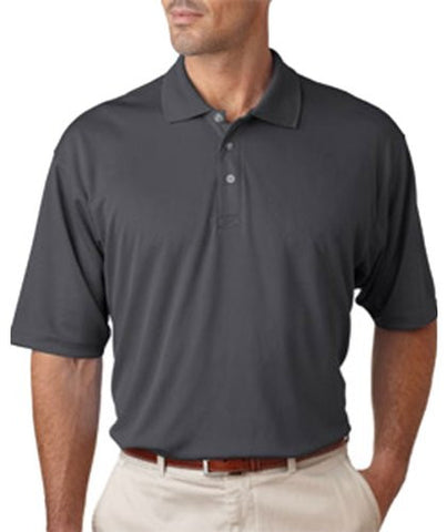 UltraClub Men's UC Performance Polo Shirt (Charcoal / XXXX-Large)