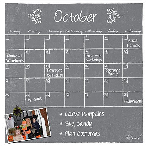 Dry Erase Calendar Fridge Monthly Calendar Magnet Gray