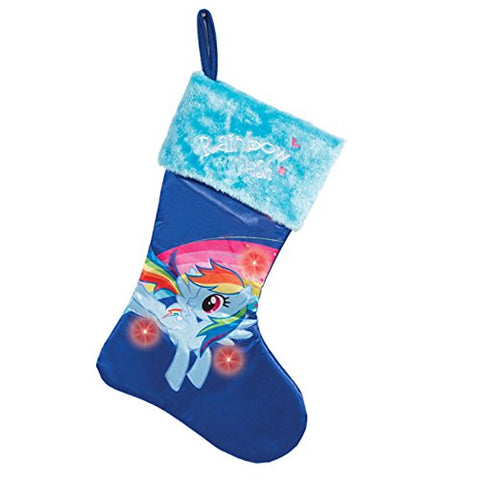 My Little Pony Rainbow Dash Large LED Stocking, Blue 11.5" x 1.25" x 17" (not in pricelist)