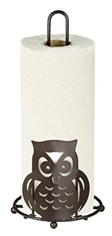 Home Basics PAPER TOWEL HOLDER OWL Bronze
