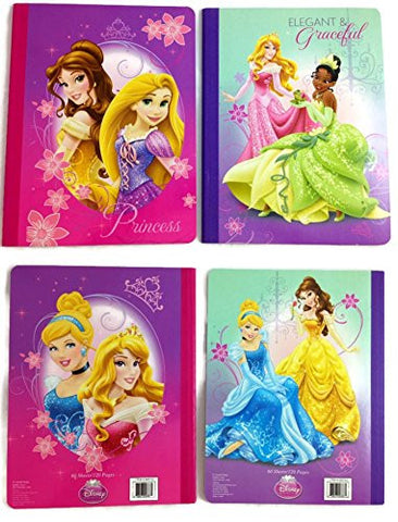 Disney Princess Composition Notebook 100-Page Assorted, Pack of 2