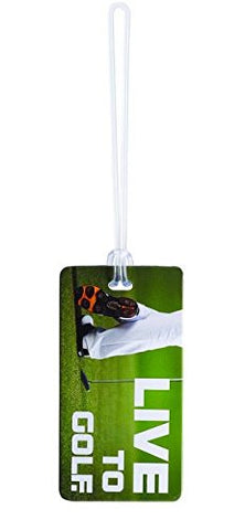 Luggage Tag, Live to Golf