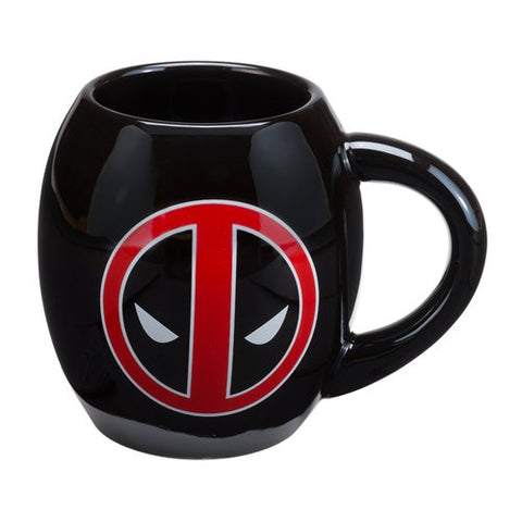 Marvel Deadpool 18 oz. Oval Ceramic Mug, 5.5"x4"x4.5"