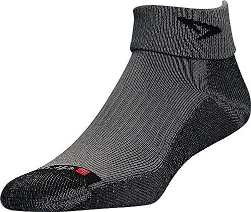 Lite Trail Run 1/4 Crew/Turndown - Gray/Anthracite, M