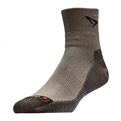Lite Trail Run 1/4 Crew/Turndown - Gray/Anthracite, L