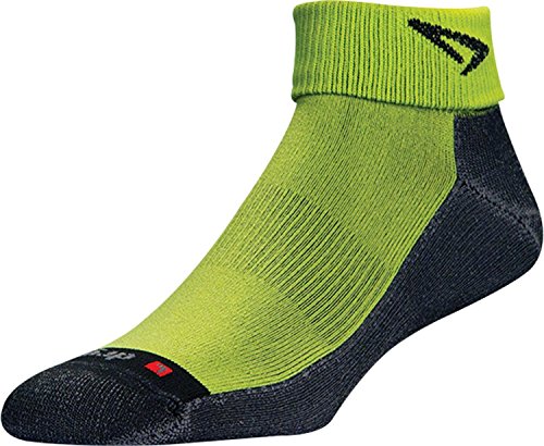 Lite Trail Run 1/4 Crew/Turndown - Lime Green/Anthracite, XL
