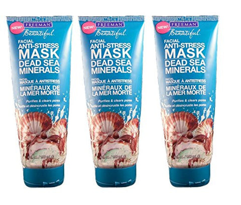 Dead Sea Minerals Facial Anti-Stress Mask, 6 oz