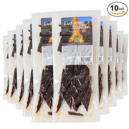 South Louisiana Style Beef Jerky - Luziana Bonfire, 1.5 oz.