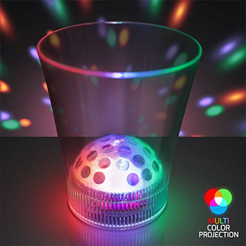 LED Disco Projector Cup 8 Oz - Multicolor LED