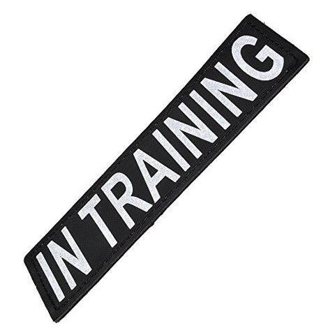 Reflective Removable Patch "IN TRAINING" S/M (set of 2)