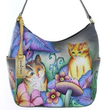 Cats in Wonderland Classic Hobo with Side Pockets