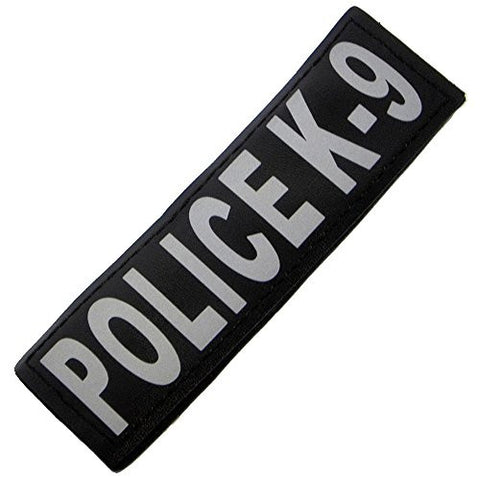 Reflective Removable Patch "POLICE K-9" L/XL (set of 2)