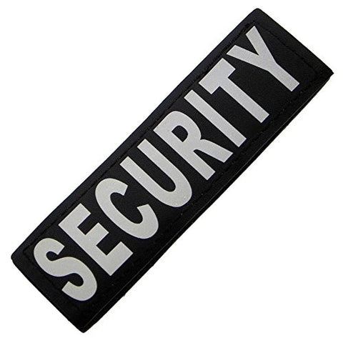 Reflective Removable Patch "SECURITY" L/XL (set of 2)