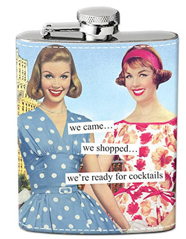 Flasks - "we came… we shopped… we’re ready for cocktails"