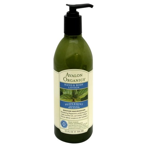 Avalon Hand & Body Lotion, Peppermint, 12 oz