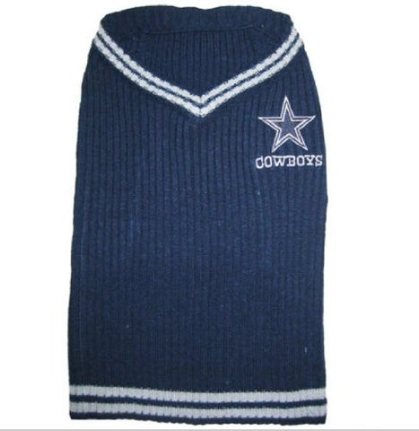 Dallas Cowboys Dog Sweater Large