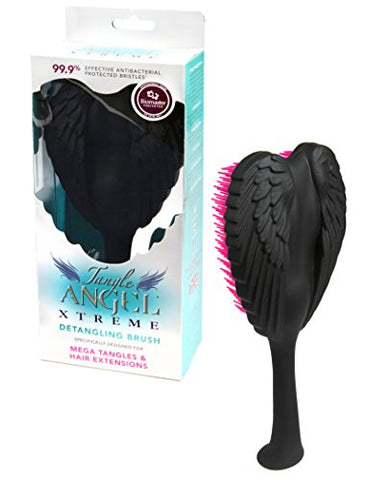 Tangle Angel Xtreme Hair Brush - Black/ Fuchsia Bristles