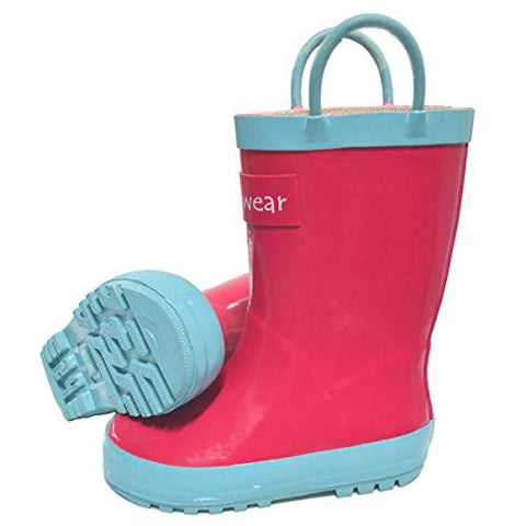 Rubber Rain Boots - Pink 5T