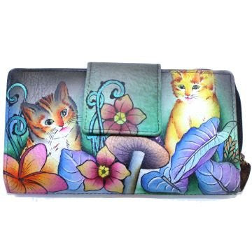 Cats in Wonderland Two Fold Organizer Wallet