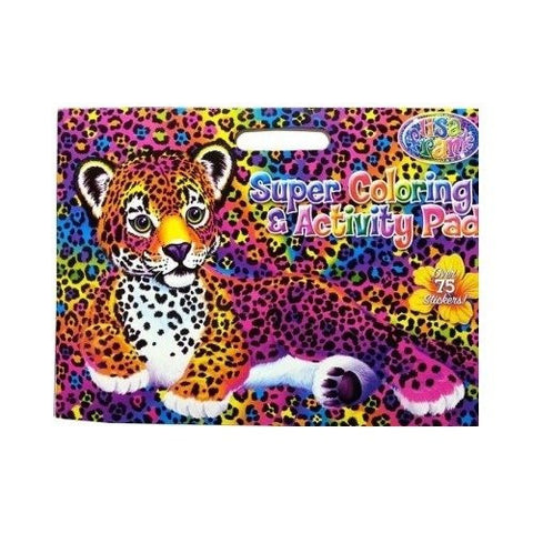 Lisa Frank Super Coloring and Activity Pad with Colorful Fun Stickers