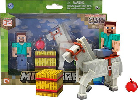 Minecraft - Steve with White Horse 2-Pack