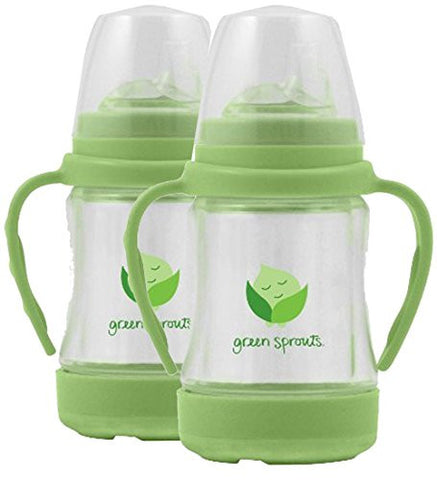 Glass Sip & Straw Cup-Light Lime-6mo+