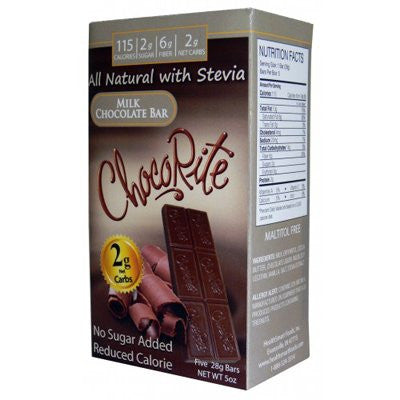 HealthSmart Chocolate orite Bar - Milk Chocolate - 5 oz