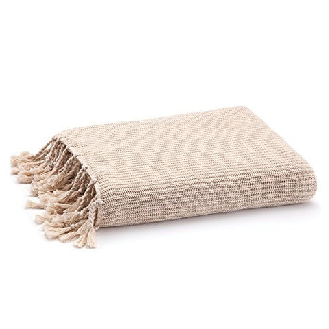 UNDER THE CANOPY HEAVENLY THROW (SANDSTONE) 50"W x 60"L