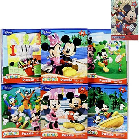 Disney Mickey Mouse 24-pc Jigsaw Puzzle Assorted, Pack of 6