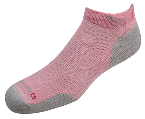 Drymax - Running Socks, Run Lite-Mesh Mini Crew - Pink/Gray, M