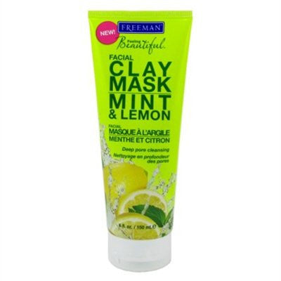 Mint & Lemon Facial Clay Mask, 6 oz