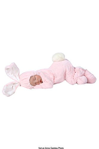 Anne Geddes Bunny, Jumpsuit with Detachable Tail, 0/3M