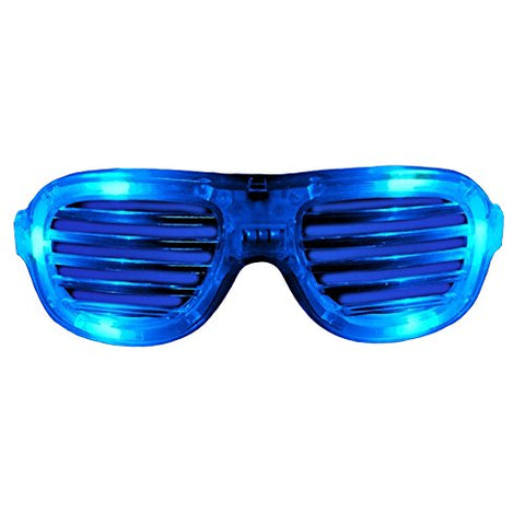 LED Slotted Shades - Blue