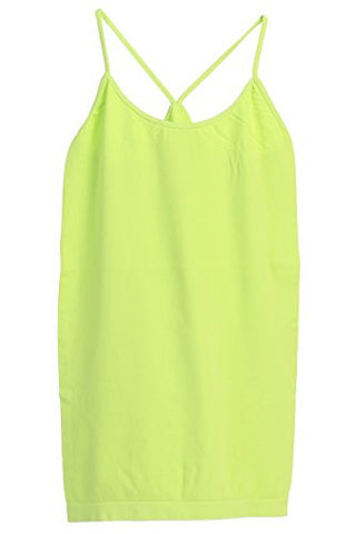 Idea, Point Up Strap Back Cami Top, Lime