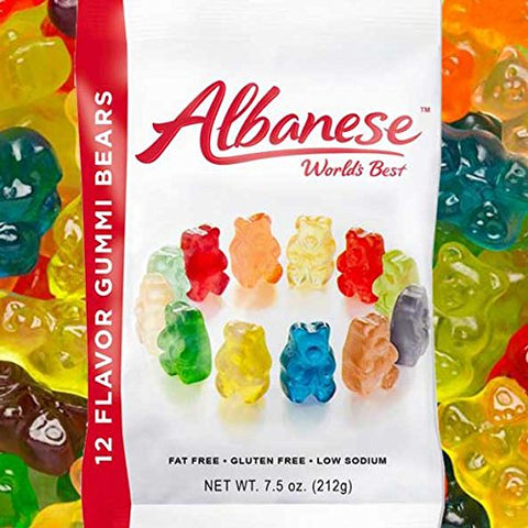 ALBANESE CONFECTIONERY GROUP, GUMMI BEARS 12 FLAVOR 7.5OZ