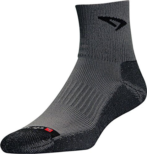 Lite Trail Run 1/4 Crew/Turndown - Gray/Anthracite, XXL