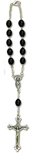 Auto Rosary - Black Wood Beads