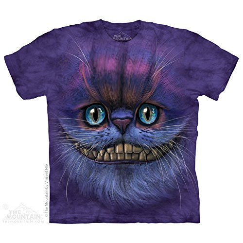 Big Face Cheshire Cat, Loose Shirt - Purple Adult XXXXX-Large