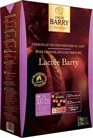 Cacao Barry Chocolate Pistoles (Lactee) 35%, 11lb