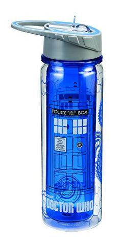 Doctor Who 18 oz. Tritan Water Bottle, 3 x 4 x 10"