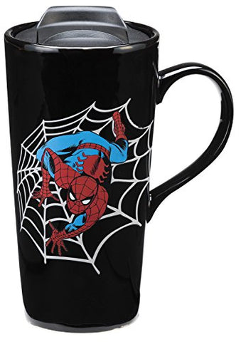 Marvel Spider-Man Heat Reactive 20 oz. Ceramic Travel Mug, 5.5 x 3.5 x 7"