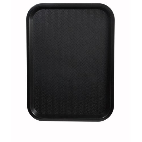 Fast Food Tray, 14" x 18", Black, Set of 6