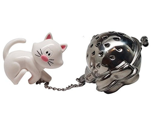 Meow Tea Cup Infuser (Carded) White