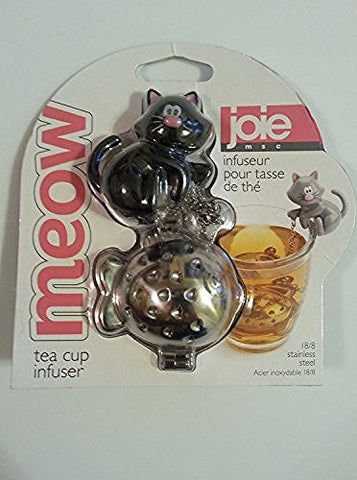 Meow Tea Cup Infuser (Carded) Black