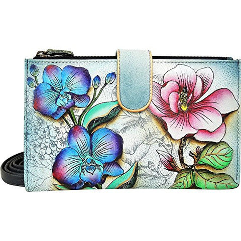 Floral Fantasy Large Smart Phone Case and Wallet